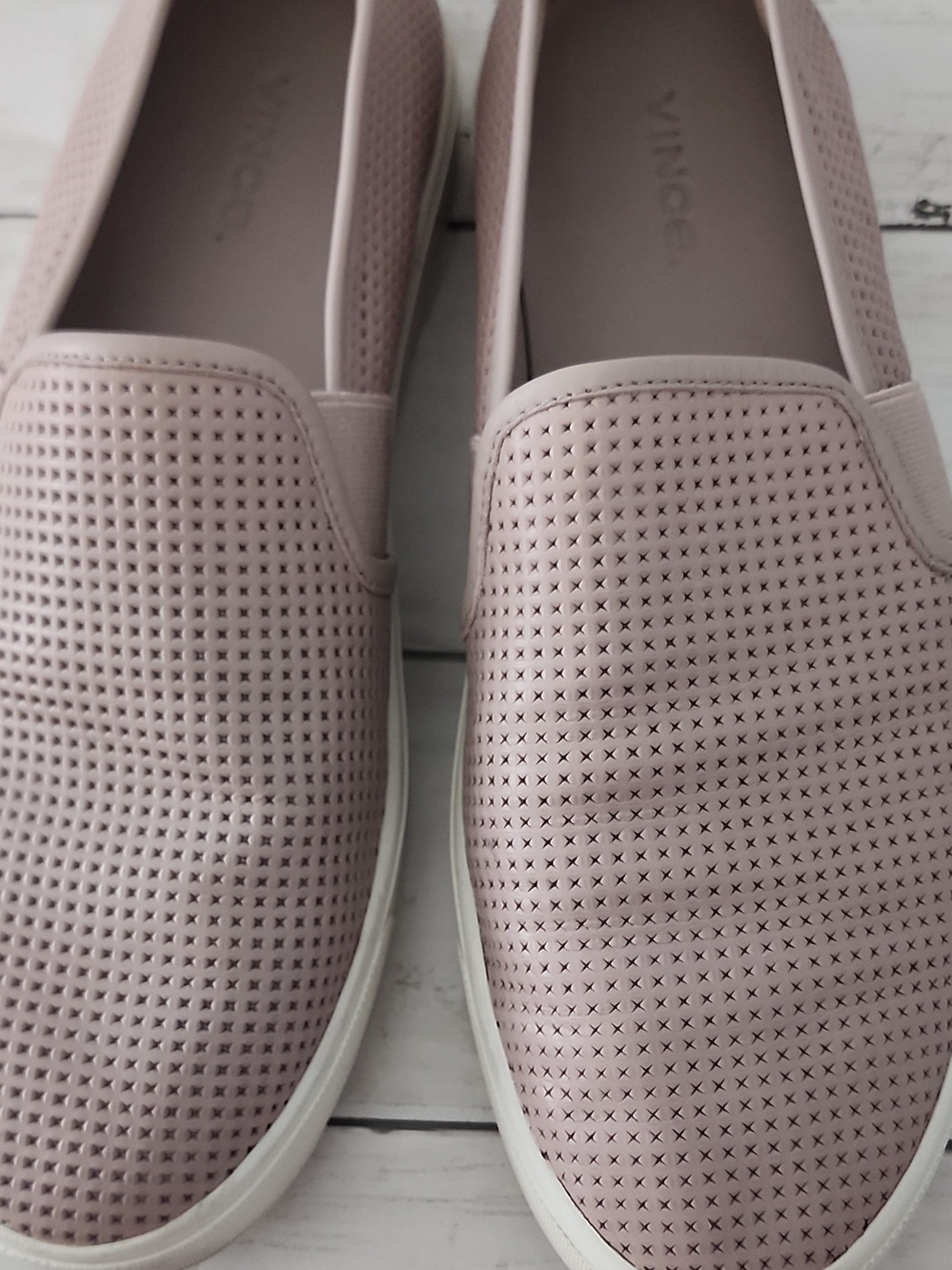 VINCE Women's Blush Perforated Slip-On Sneakers